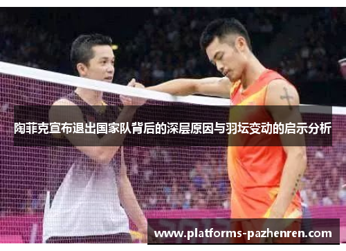 陶菲克宣布退出国家队背后的深层原因与羽坛变动的启示分析