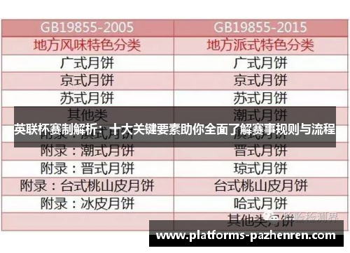 英联杯赛制解析：十大关键要素助你全面了解赛事规则与流程