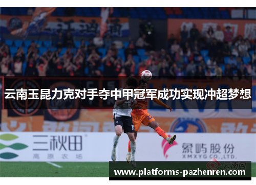 云南玉昆力克对手夺中甲冠军成功实现冲超梦想